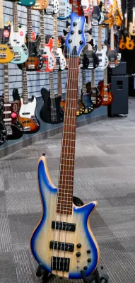 Jackson Guitars - Pro Series Spectra Bass SBA V, Caramelized Jatoba Fingerboard - Blue Burst 2